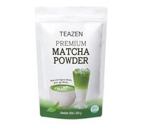 TEAZEN - Poudre de Matcha Premium - Estilo Café Dulce para Matcha Latte - Auténtico Té Verde de Jeju - Bebida Bienestar Rica en Antioxidantes - Bolsa Resealable 500g