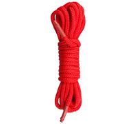 Teazers EasyToys Fetish Collection - Cuerda de bondage de cáñamo - 10 metros de largo - Cuerda de bondage rojo - para una experiencia BDSM perfecta