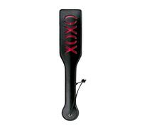 Teazers Easytoys Fetish Collection Fusta de Piel, Diseño XOXO, Color Negro - 1 Unidad