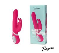Teazers Vibrador Giratorio y Vibrante - Vibrador Tarzán para Mujer - Estimulación del Clítoris y del Punto G - Rosado