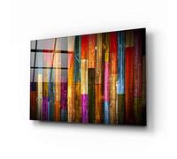 TEBAMALL Arte de pared con impresión en vidrio sobre panel de vidrio templado flotante sin marco, listo para colgar, ideas de decoración moderna para tu sala de estar, dormitorio y oficina, decoración