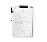 TEBASKET Pizarra de Entrenador de Baloncesto, Pizarra Táctica Profesional para Entrenadores, Doble Cara Blanco y Negro, Herramienta Esencial para Estrategias y Planificación de Jugadas