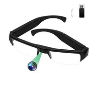 Tebetu Gafas con Cámara Oculta HD1080P, Cámara Oculta Espía Camuflada sin WiFi, Gafas Deportivas con Cámara Espía, Soporte Fotográfico/Vídeo para Ciclismo, Oficina y Otras Actividades