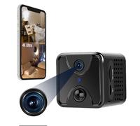 Tebetu Mini Camera Espia 4K, Micro Camara Oculta Espia WiFi, Portátil Camera Oculta con Visión Nocturna & Detección de Movimiento para el hogar y Lugares Cerrados