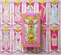 Tebeu88 Juego de 59 tarjetas de Captor Sakura Clow KINOMOTO SAKURA Magic Book Set/Juego completo de regalo clásico/regalo de cumpleaños, regalo de niña (Sakura)