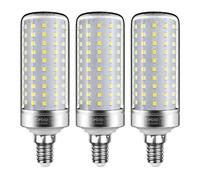 tebio Bombillas LED de Maíz E14 25W 4000K Blanco Neutro, 2500LM, Equivalente a 200W Incandescente, Bombillas LED de Vela No Regulables, para lámparas de techo y candelabros, Pack 3