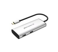 TEC MaxConnect - Hub USB-C 6 en 1 con HDMI 4K60Hz, PD de 100 W, USB-A y USB-C 3.2 Gen2, transferencia de datos de 10 Gbps, compatible con MacBook Pro, iPad Pro, Windows y dispositivos tipo C