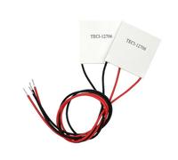 TEC1-12706 Módulo enfriador termoeléctrico Peltier Chip 12V 6A, 40x40x3.75mm, para refrigeración de CPU y aplicaciones de control de temperatura, paquete de 2