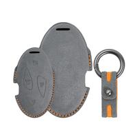 Tecart Funda para llave de ante para Hyundai Tucson NX4 Kona SX2 Ioniq 5 6 Sonata Grandeur GN7 Grand Prix Santa Fe Azera 5 botones Funda para llave de coche, color gris oscuro