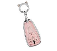 TECART Funda para llave de coche compatible con Changan CS35PLUS CS35 Plus CS55 Plus CS75 Plus Eado UNI-T UNI K Oushang X5 X7 EV 4 botones Smart Key Fob Soporte para llave de mando a distancia, color