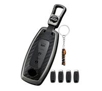 Tecart Funda para llave de coche compatible con Nissan Ariya X-Trail Qashqai Altima Teana Pathfinder Versa Rogue 4Runner Llavero Cover 2/3/4/5 Botones Cuero TPU Funda para Llave Accesorios A