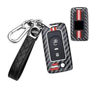 TECART Funda para llave de coche compatible con Peugeot 1007 206 207 208 3008 para Citroen C1 C2 C3 C4 C6 C8 Metal Carcasa de llave de silicona 2 botones Carcasa llave - Tejido B