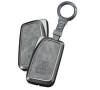 TECART Smart - Carcasa para llave de coche Lexus is ES GX NX RX LX LC LS RC UX US GS UX200 ES200 US200 LS350 ES350 RX350 RC300 Funda de piel para llave de coche con 2 botones C Gris