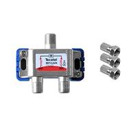 Tecatel TV Satélite - Repartidor Interior con Conector F de 2 Salidas