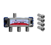 Tecatel TV Satélite - Repartidor Interior con Conector F de 3 Salidas