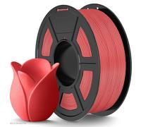 TECBEARS Filamento PLA Matte 1.75 mm High Speed Rojo 1KG, 30-600mm/s Filamento PLA Rápido para Impresora 3D, Rollo PLA Mate 1kg Bobina, Precisión Dimensional +/- 0.02 mm