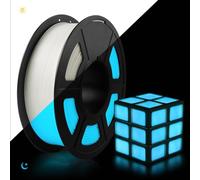TECBEARS PLA Glow In The Dark Filamento, Filamento PLA que Brilla en la Oscuridad, Alta Brillo y Larga Duración en la Oscuridad, Carrete 1kg Filamento PLA para Impresora 3D, Azul Glow