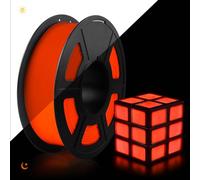TECBEARS PLA Glow In The Dark Filamento Rojo, Filamento PLA que Brilla en la Oscuridad, Alta Brillo y Larga Duración en la Oscuridad, Carrete 1kg Filamento PLA para Impresora 3D, Rojo Luminoso