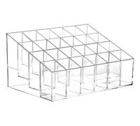 Tecbeauty Soporte para pintalabios, organizador transparente de 24 ranuras para pintalabios, pantalla de almacenamiento de brillo de labios, pequeño