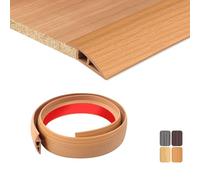 TECDW 100x5cm Perfil De TransicióN Para Suelo Autoadhesivo,Tapajuntas Suelo Adhesivo Flexible,Pvc Perfil De TransicióN Autoadhesivo Para Puertas, Baldosas Y Alfombras(Amarilla)