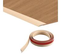 TECDW 2M Tira Autoadhesiva para Bordes de Alfombra, PVC Perfil de Transición para Suelo, Transición de Piso, Tira de Umbral de Transición para Transiciones de Altura Inferior a 5 mm (Color de arce)