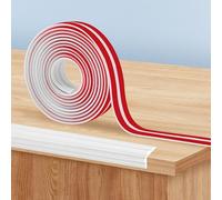 TECDW Protector de borde suave extraancho, perfil de esquina autoadhesivo, protector de mesa, protección de borde para muebles, protección de borde para bebés