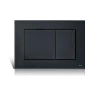 TECE Botón Geberit x, cromado brillante, 220 x 150 x 5 mm, negro mate