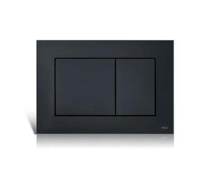 TECE Botón Geberit x, cromado brillante, 220 x 150 x 5 mm, negro mate