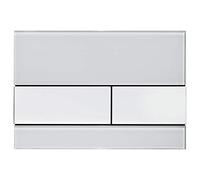 TECE K12955 Square - Placa de accionamiento, color blanco y acero inoxidable