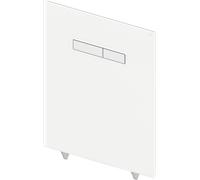 Tece Lux botón de descarga para WC cromo brillante-blanco 9650001