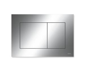 TECE Now 9240401 - Pulsador para inodoro (cromo brillante, tecnología de doble cantidad, accionable desde arriba y hacia delante), color gris