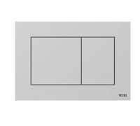 Tece Now 9240402 - Placa de accionamiento para inodoro (cromo mate, tecnología de dos cantidades, se puede usar por arriba y por delante), color gris