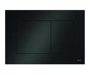 Tece Now 9240403 - Pulsador para inodoro, color negro, tecnología de doble descarga, se acciona desde arriba y delante)