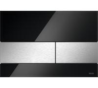 Tece Square botón de descarga para WC negro-acero 9.240.806