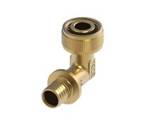 TECE TECEflex Adaptador rápido angular 90 Dimension 16 x 1/2, bronce de silicio,