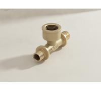 TECE TECEflex Racor en T HI Estándar Latón, Dim. 20 x Rp 1/2 x 20, 769520