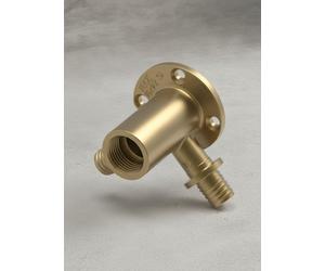 TECE TECEflex Roseta doble mural 90 largo 16 x 1/2 x 16, Bronce de silicio, 7086