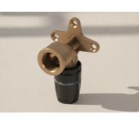 TECE TECElogo-Push Manguito de pared Dimensión 20 x Rp 1/2, Bronce rojo/Si-Bronc