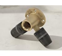 TECE TECElogo-Push Roseta doble universal Dimensión 16 x Rp 1/2 x 16, Bronce de