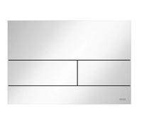 TECE TECEsquare II Metal Placa de accionamiento para inodoro, Blanco brillante,