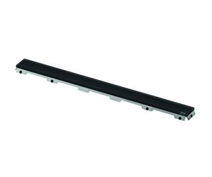 TECEdrainline tapa de cristal, para canal de ducha, negro satinado, 600894, Versión: Longitud nominal: 800 mm