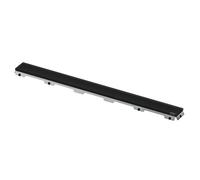 TECEdrainline tapa de cristal, para canal de ducha, negro satinado, 600994, Versión: Longitud nominal: 900 mm