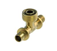 TECEflex enchufe rápido salida pieza en T, dim. 16x1/2 \"x16, bronce al silicio, 708633