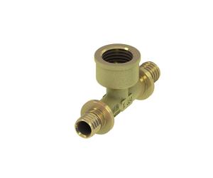 TECEflex Pieza en T IG, bronce al silicio, 709804, Versión: 25 x rosca hembra (RP) 3/4" x 25