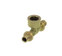 TECEflex Pieza en T IG, latón estándar, 769520, Versión: 20 x rosca hembra (RP) 1/2" x 20