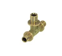 TECEflex Pieza en T, reducida, latón estándar, 760537, Versión: Dimensiones 32 x 16 x 32