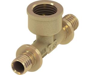 TECEflex T-Piece 25 x Rp 3/4" IG x 25mm Latón