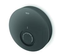 TECEfloor tapa de termostato de diseño DT, 77400015, Color: Cristal negro - carcasa negra