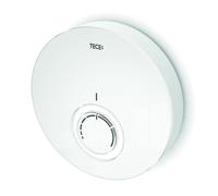 TECEfloor tapa de termostato de diseño DT, 77400016, Color: Cristal blanco - carcasa blanca
