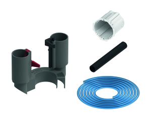 TECEflushpoint kit de tuberías, desbloqueo neumático remoto, para válvulas de descarga uni, 9240976